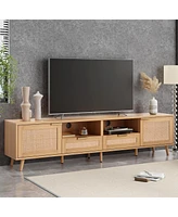 Streamdale Furniture Modern Farmhouse Tv Stand for 85" TVs