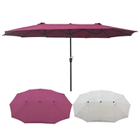 Streamdale Furniture 15' X 9' Double-Sided Patio Umbrella Outdoor