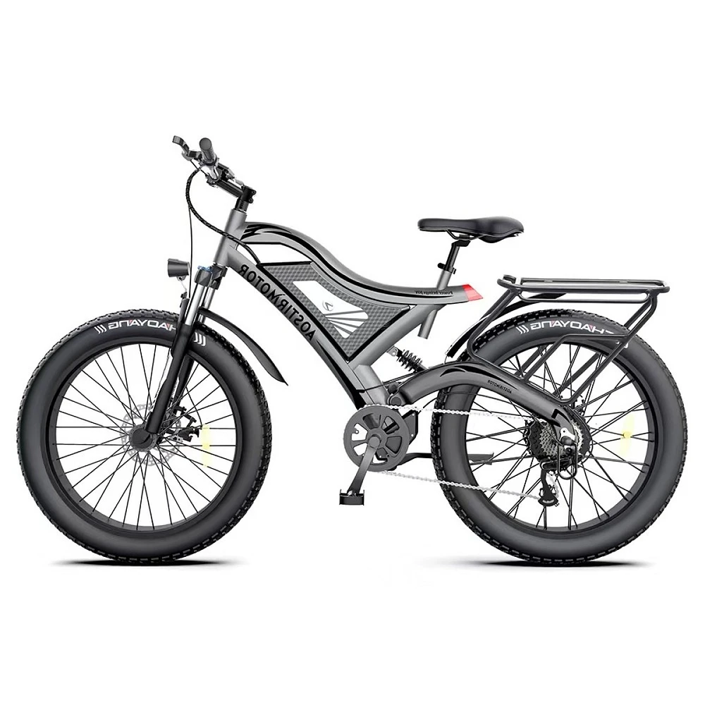 Simplie Fun S18 26 750W Electric Bike Fat Tire 48V 15Ah Removable Lithium Battery For Adults