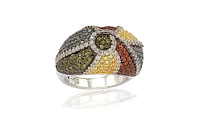 Suzy Levian New York Sterling Silver Cubic Zirconia Exotic Ring