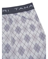 Tahari Boys 3-Pack Printed and Solid Boxer Briefs with Logo Waistband