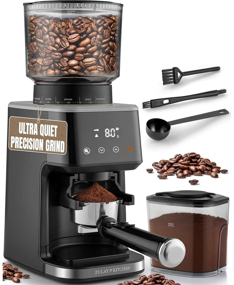 Zulay Kitchen Adjustable Commercial Burr Coffee Grinder