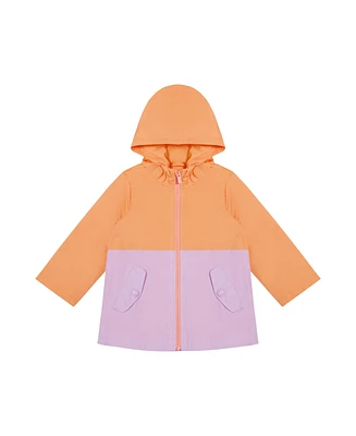 Carter's Baby Girls Baby Hooded Water-Resistant Color Block Raincoat