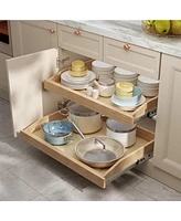 Homlux Wood Slide-Out Shelf with Soft Close