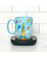 Uncanny Brands Dr. Seuss Oh, the Places You'll Go Mug with Warmer – Keeps Your Favorite Beverage Warm - Auto Shut On/Off