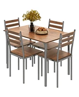 Contemporary Themed Eating Space w/Four Seats For Family Dinners or Bbq's
