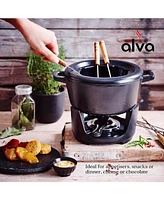 Alva Nori 2 Qt Enameled Cast Iron Fondue Set