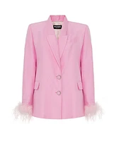 Nocturne Women's Feathered Blazer Jacket