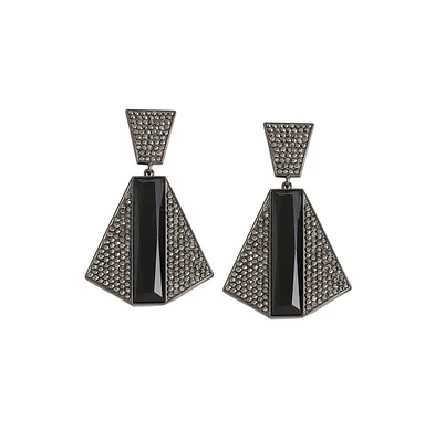 Sohi Women's Geometric Drop Earrings