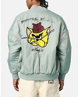 Carre Men's Cat Bomber Jacket - XXXLarge, Green