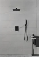 12" Rain Shower Head Systems Wall Mounted Shower With 12 In. X 20 In. Shower Niche