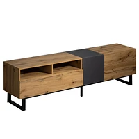 80" Tv Stand with Double Storage & Drop Down Door