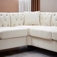 Oversized L-Shaped Sectional Sofa Cover - 5 Seater