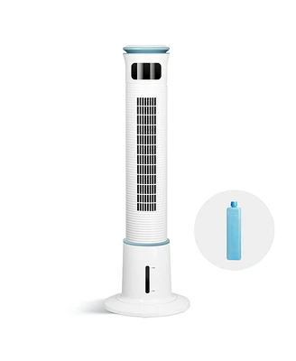 Simplie Fun Simple Deluxe Mist Tower Fan, 12 Speeds & 3 Modes Settings Standing Fan, 15 Hour Timing