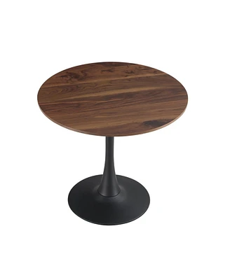 Simplie Fun Tulip Dining Table, Round, 80cm Nature Wood