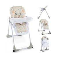 Slickblue Toddler 3-In-1 Convertible Baby High Chair