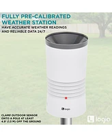 Logia 3-in-1 Rain Gauge Weather Station with Temperature & More