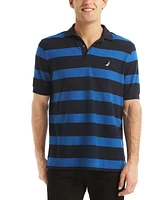 Nautica Men's Classic Short Sleeve Striped Deck Polo Shirt