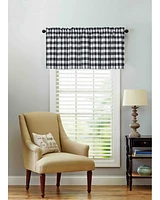 Kate Aurora Country Farmhouse Plaid Checkered Gingham 3 Pc Kitchen Curtain Tier & Valance Set