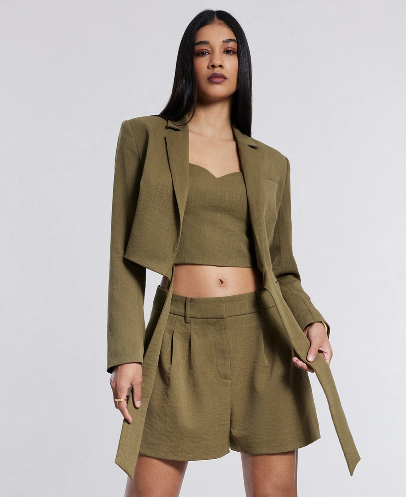 Bcbg New York Women's Cropped Wrap Jacket