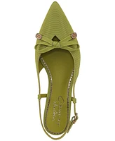 Circus Ny by Sam Edelman Women's Lafayette Pointed-Toe Slingback Bow Flats