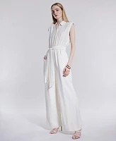 Bcbg New York Women's Wide-Leg Sleeveless Jumpsuit