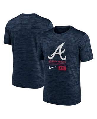 Nike Men's Atlanta Braves Large Logo Velocity T-Shirt