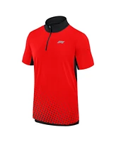 Fanatics Men's Red Formula 1 Tech Quarter-Zip Polo shirt