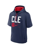 Nike Men's Cleveland Guardians Tri Code Lockup Short Sleeve Pullover Hoodie