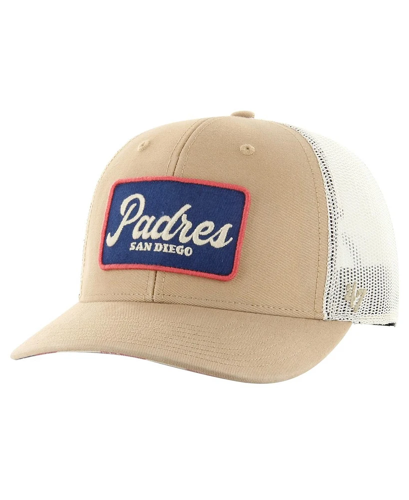 '47 Brand Men's Khaki San Diego Padres Glory Daze Trucker Adjustable Hat