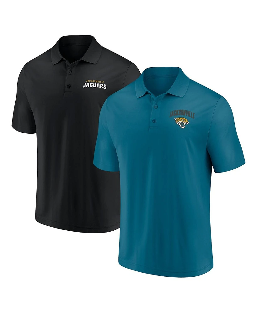 Fanatics Men's Jacksonville Jaguars Lockup Two-Pack Polo Set