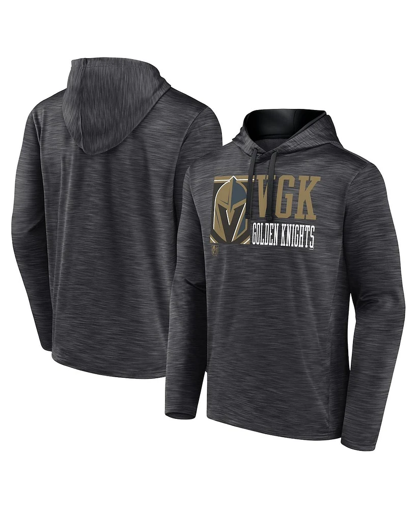 Fanatics Men's Charcoal Vegas Knights Never Quit Pullover Hoodie