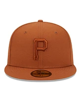 New Era Men's Brown Pittsburgh Pirates Spring Color 59FIFTY Fitted Hat