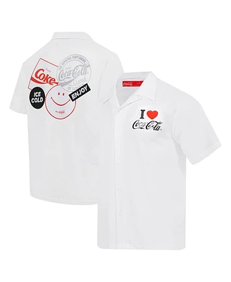 Freeze Max Men's Coca-Cola Ice Cold Coke Button-Up Shirt