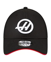 New Era Men's Black Haas F1 Team 9FORTY Adjustable Hat