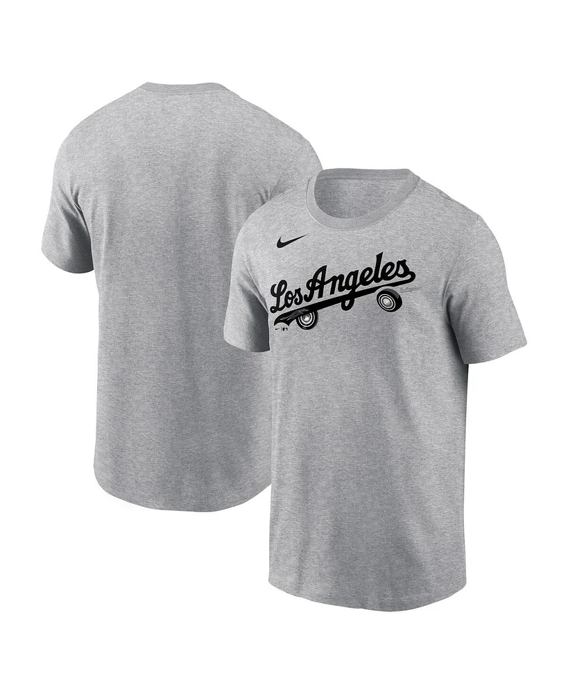 Nike Men's Heather Charcoal Los Angeles Dodgers Local Home Town T-Shirt