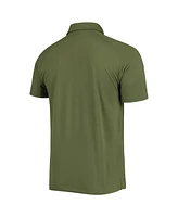 Levelwear Men's Olive Oakland Athletics Delta Sector Raglan Polo