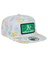 New Era Men's White Oakland Athletics Islander Golfer Snapback Hat