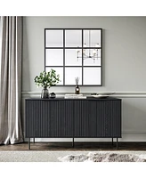 Amber & Emily Fluted Sideboard Buffet Cabinet