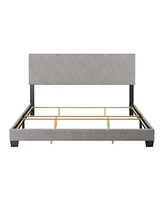 Amber & Emily Upholstered Modern King Bed