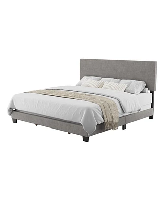 Amber & Emily Upholstered Modern King Bed