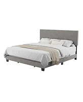 Amber & Emily Upholstered Modern King Bed