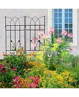 Metal Garden Trellis 71"X17.7" for Climbing Plants