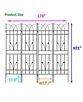 Streamdale Furniture Metal Garden Trellis 71"X17.7" for Climbing Plants