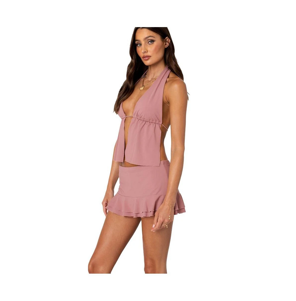 Edikted Women's Kobi Open Back Top