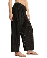 Lucky Brand Women's Schiffli Eyelet Matchback Pants