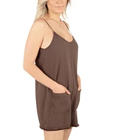 Hurley Juniors' Josie Sleeveless Fringed Romper