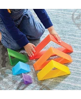 Kaplan Early Learning Discovery Triangles - Rainbow - 6 Pieces