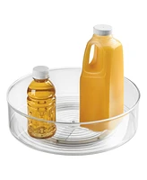 iDesign Plastic Lazy Susan Turntable Organizer, Pantry, Bathroom, General Storage and More, The Linus Collection-9, Clear