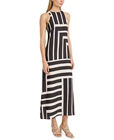 Donna Morgan Women's Striped Sleeveless Maxi Dress